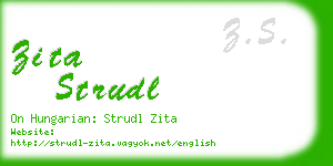 zita strudl business card